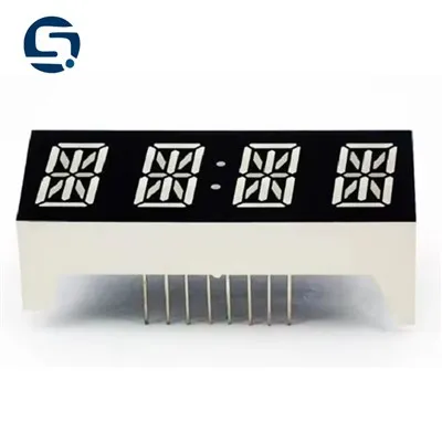 Kollane roheline 14 segmendi tähtnumbriline ekraan