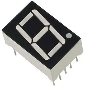 Ultra Bright White ühekohaline 7Segment SMD LED -ekraan